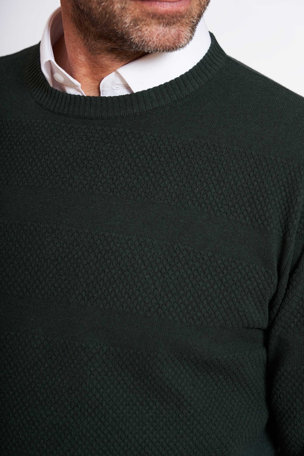 Sømand Strik 'Karise' - Hunter Green Melange