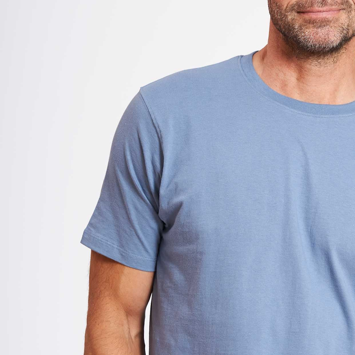Basic T-shirt 'Fr. Havn' - Coronet Blue