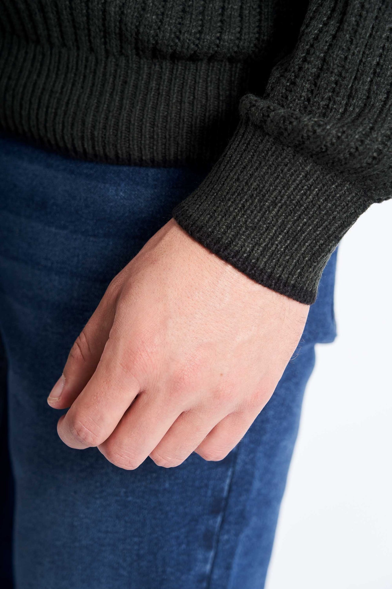 Ribstrik 'Toftelund' - Hunter Green Twist