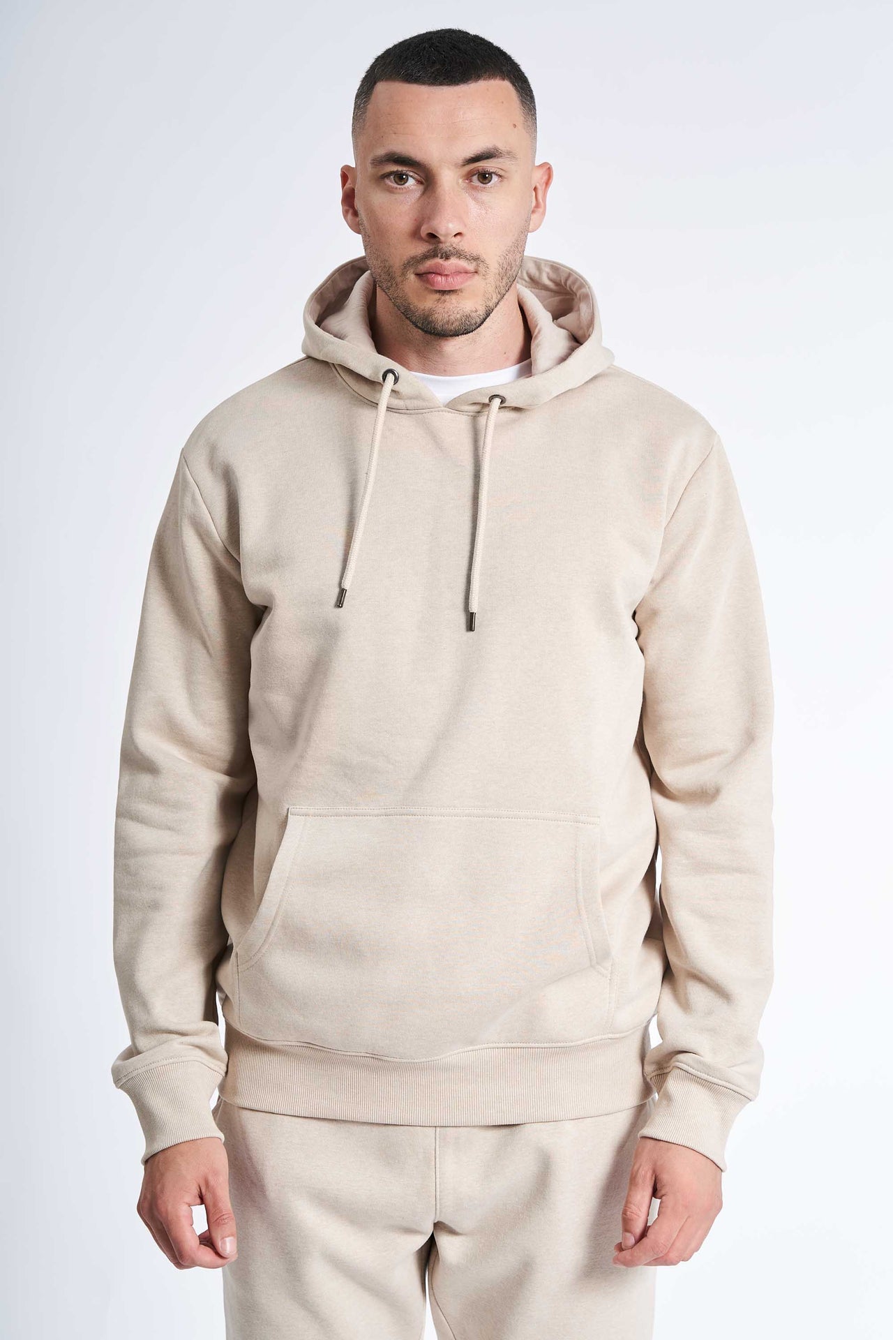 Sweat Hoodie 'Aarup' - Dark Kit Melange