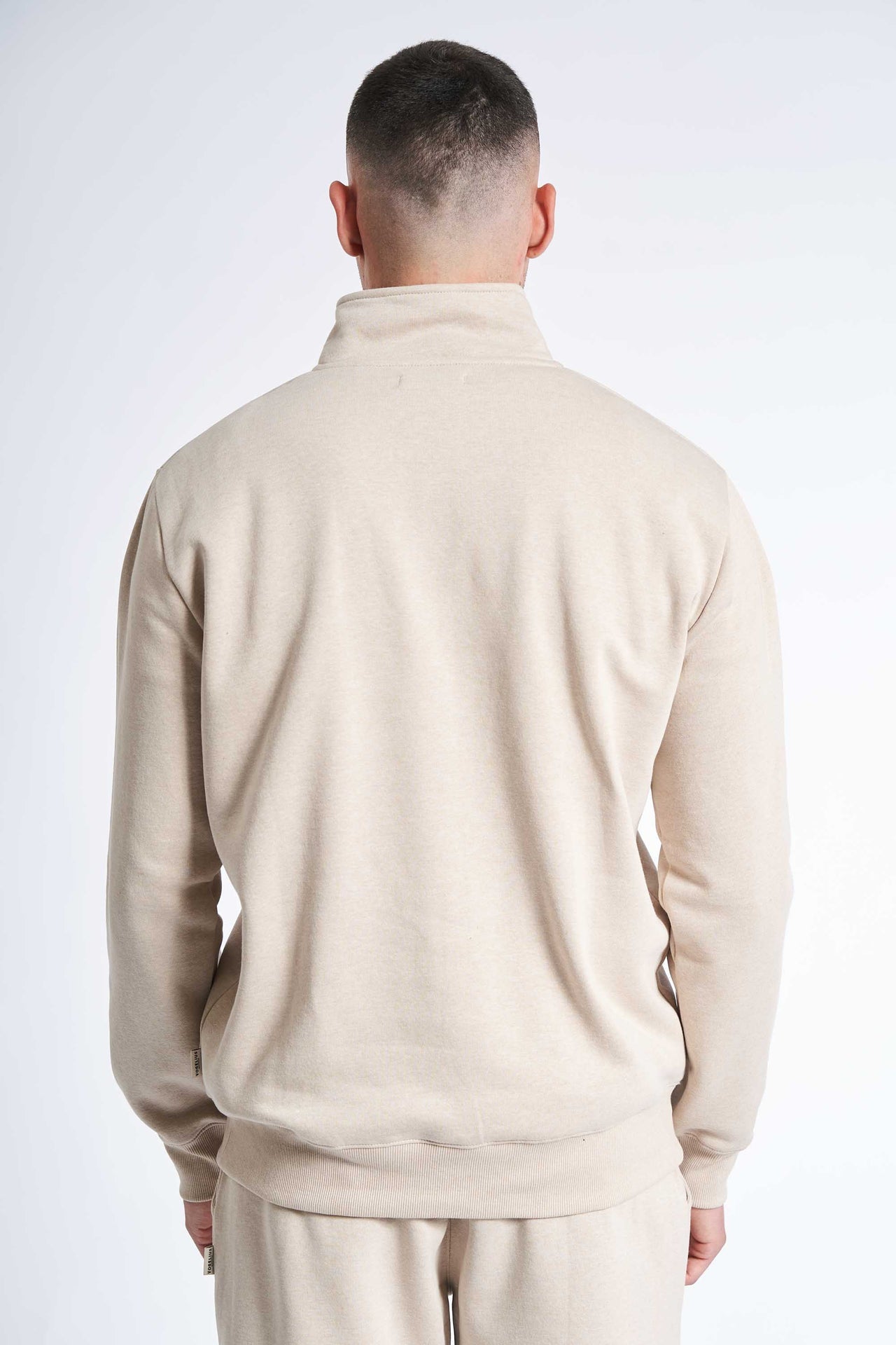 Sweat Half Zip 'Aarup' -  Dark Kit Melange