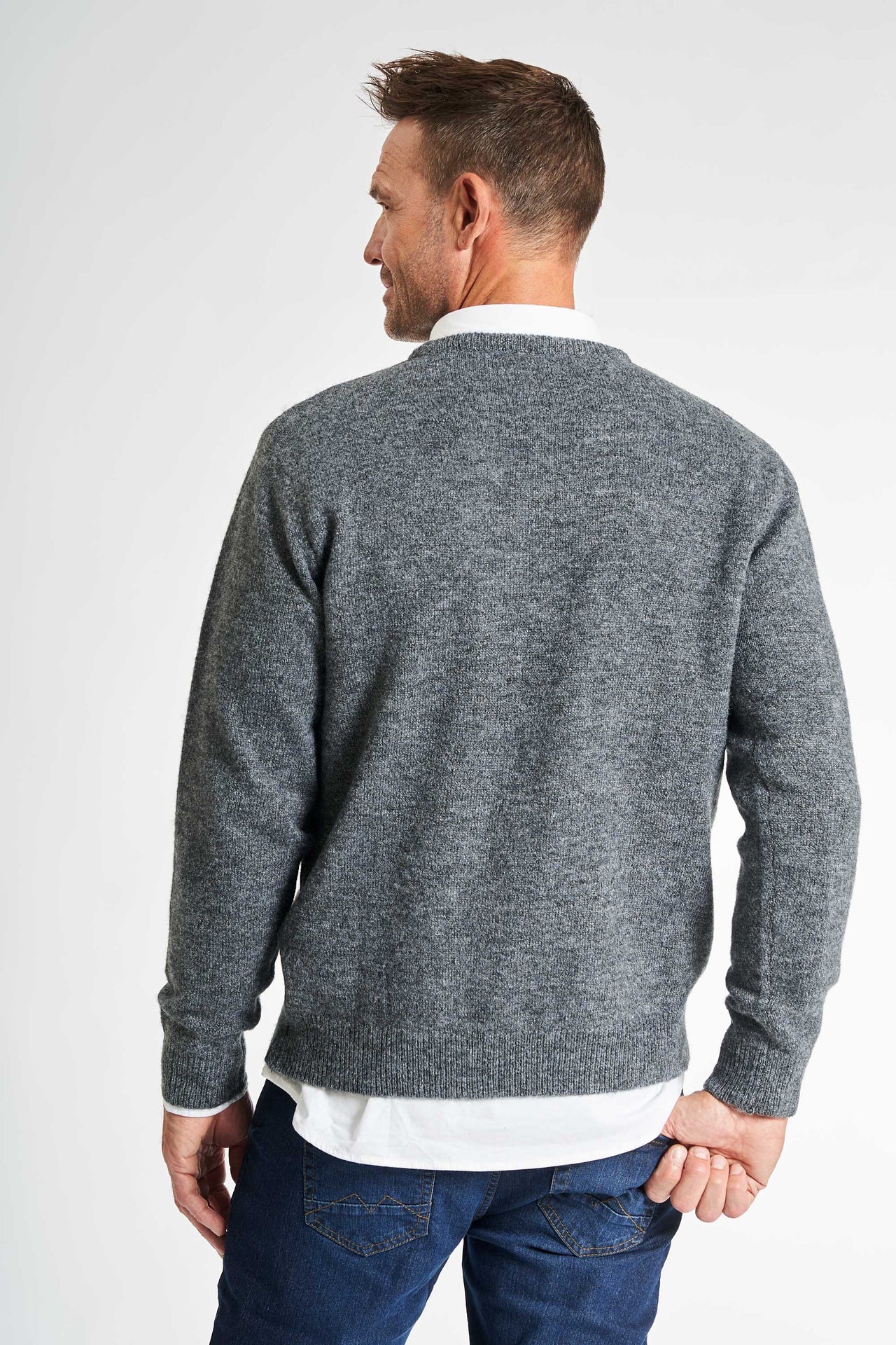 Strik m. Uld 'Langaa' - Anthracite Melange