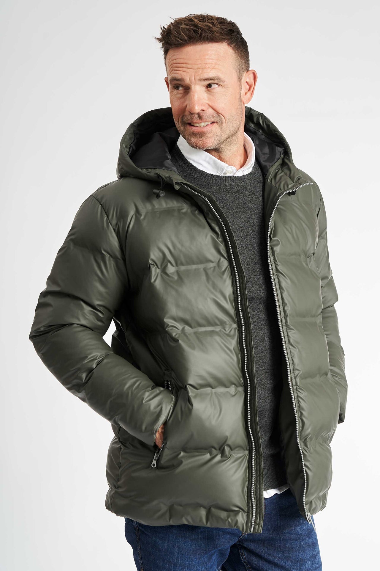 Half Zip Strik 'Kalle' - Army/Black Twist