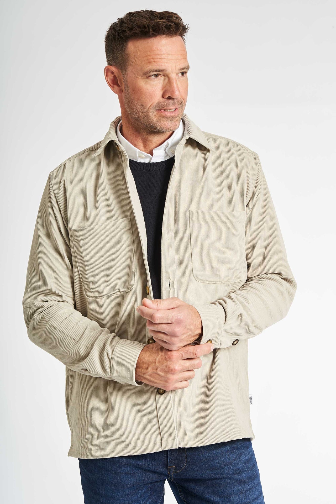 Overshirt 'Lunderskov' - Soft Sand