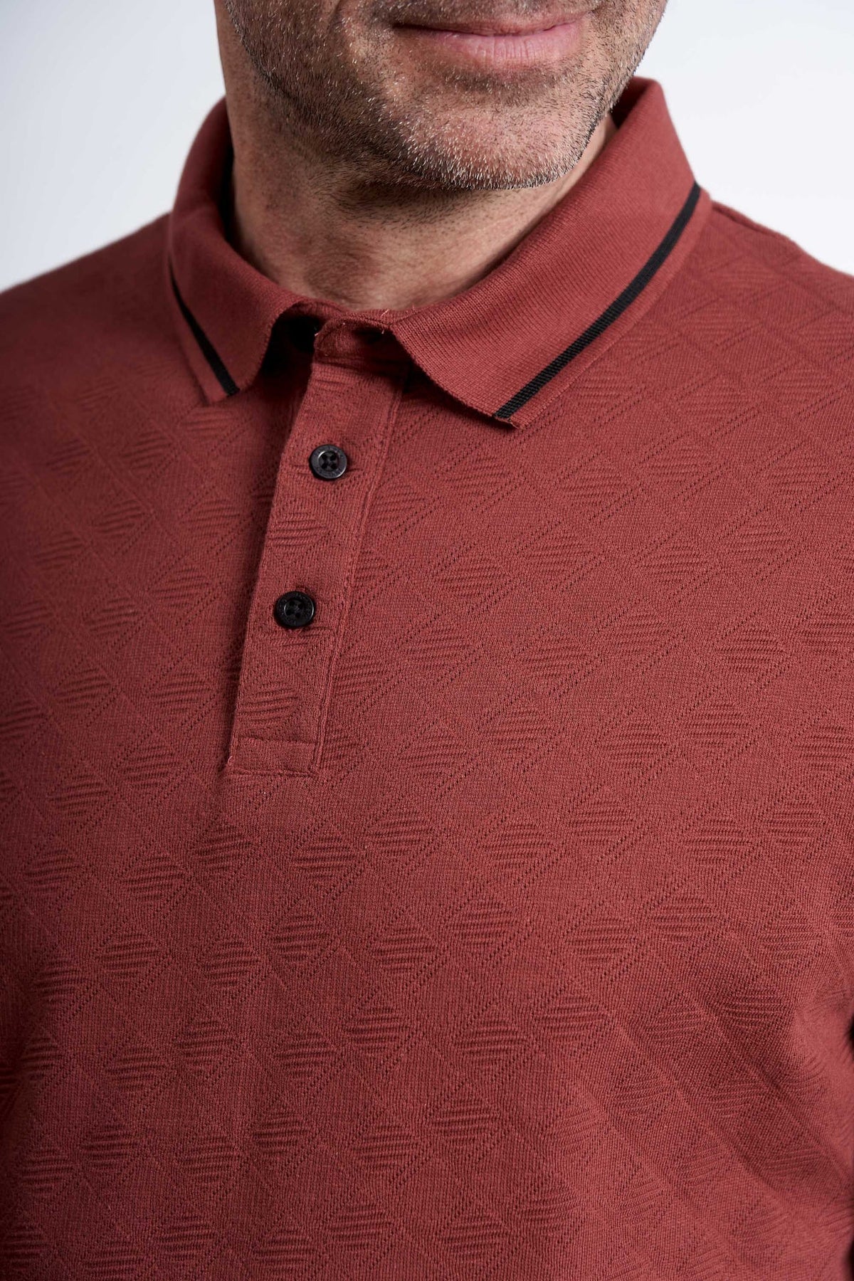 Strik Polo 'Gedved' - Apple Butter