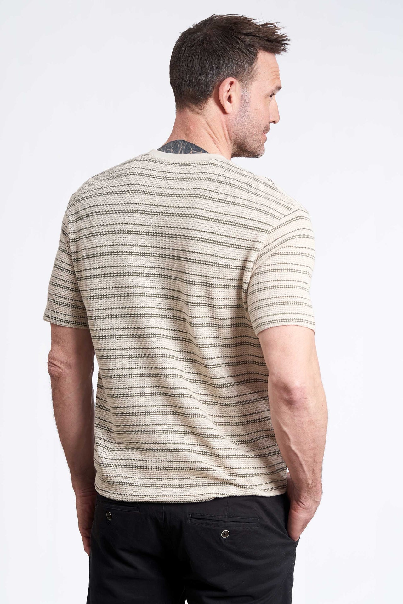 Strikket T-Shirt 'Grevinge' - 007 Striped