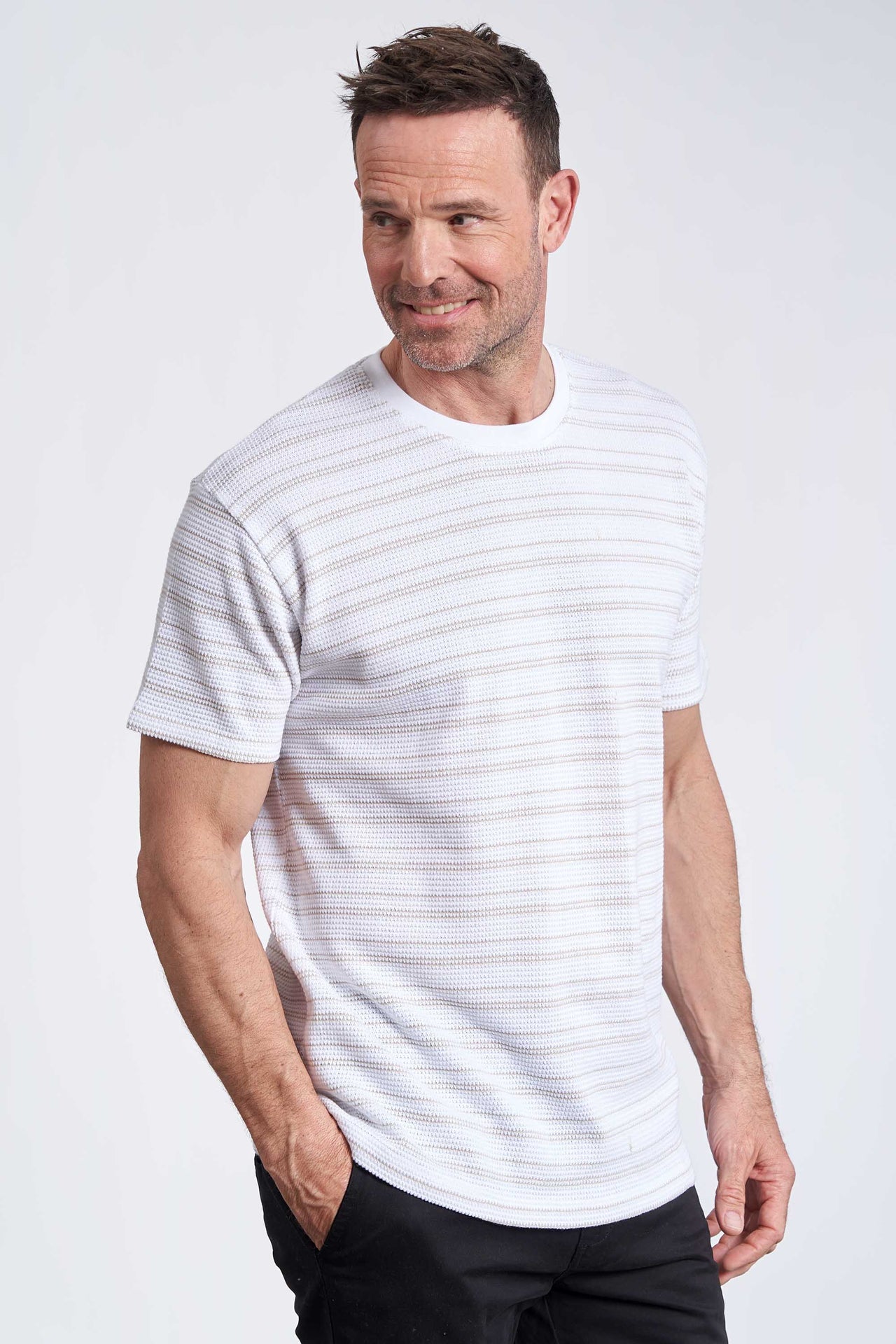 Strikket T-Shirt 'Grevinge' - 009 Striped 1
