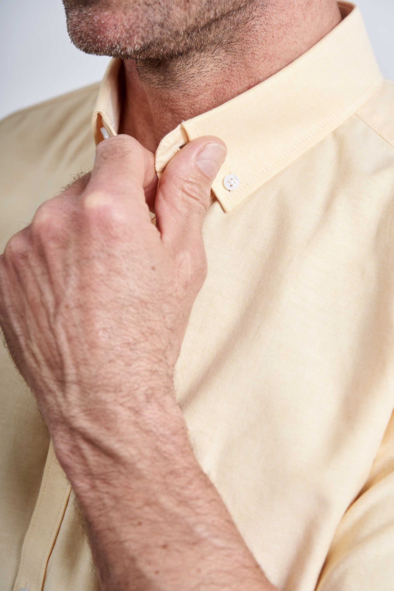 K/æ Oxford Skjorte 'Tinglev' - Golden Haze Stripe One