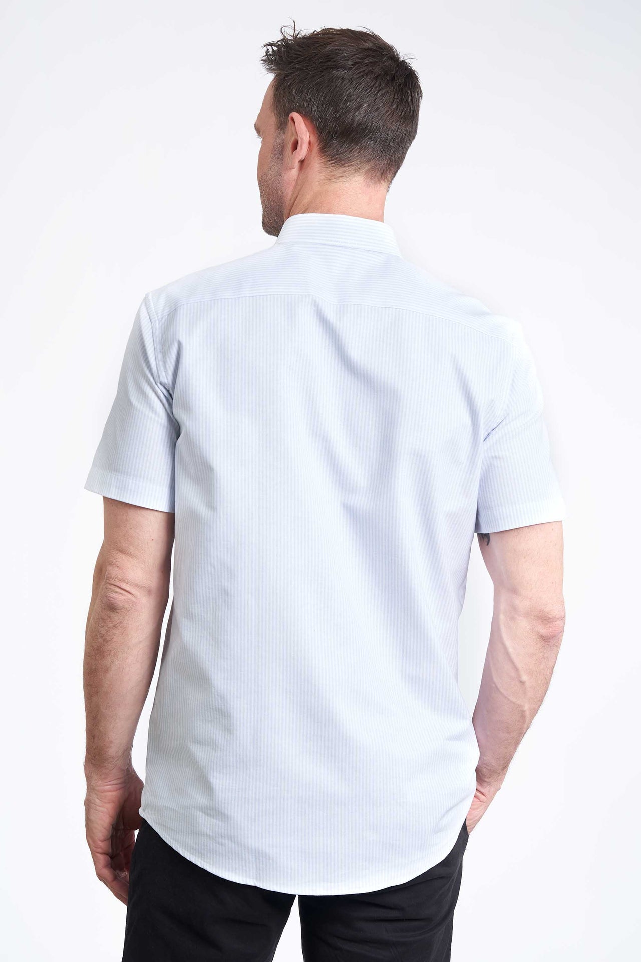 K/æ Oxford Skjorte 'Tinglev' - Chambray Blue Stripe One