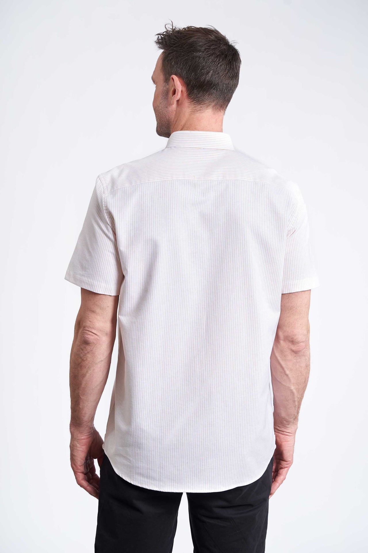 K/æ Oxford Skjorte 'Tinglev' - Mocca Stripe