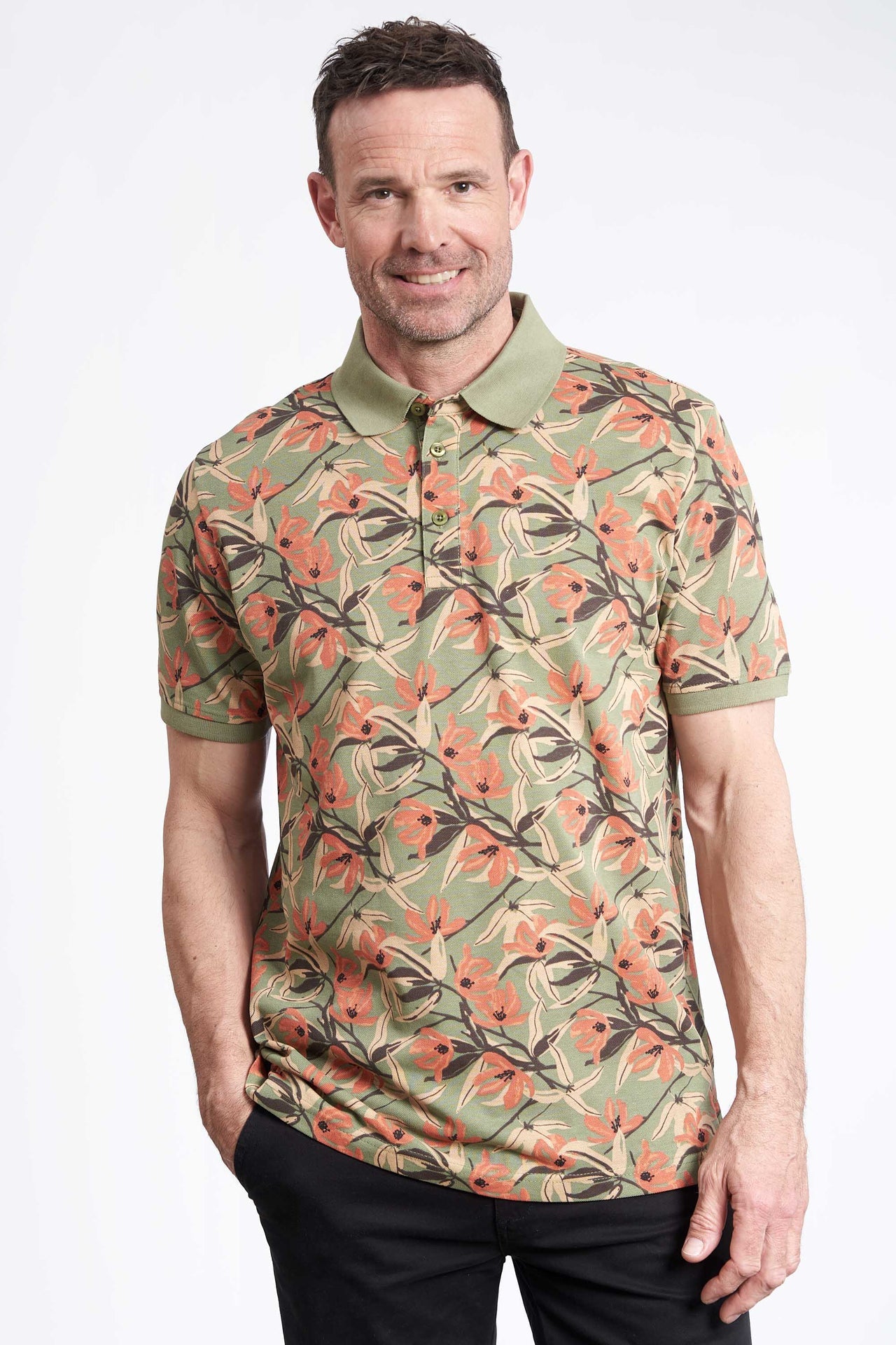 Polo Pique 'Feifer' - Light Army / AOP