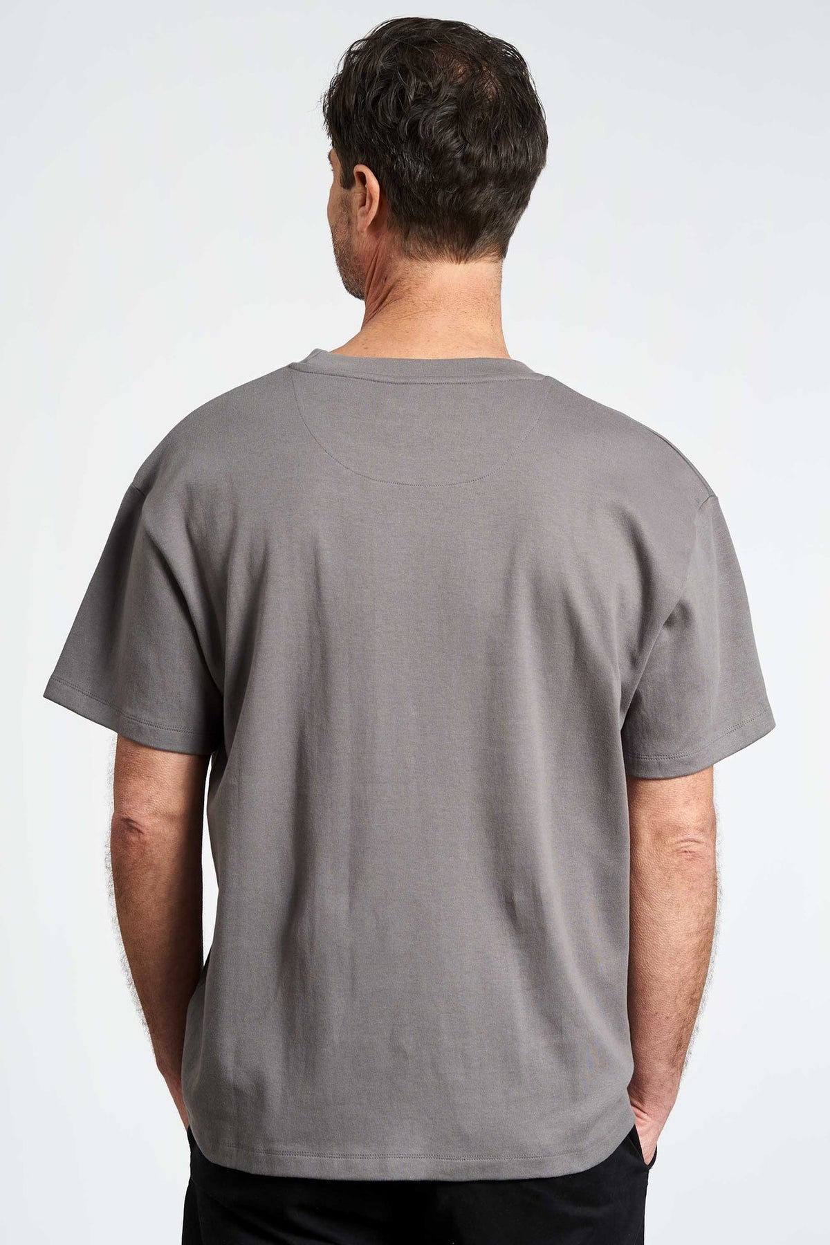 Box Fit T-Shirt 'Hvide Sande' - Smoked Pearl