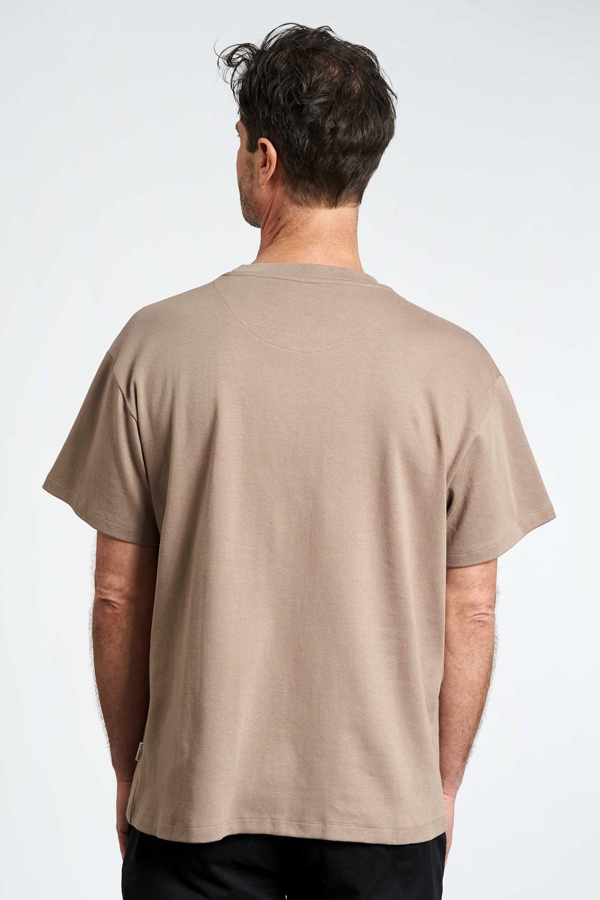 Box Fit T-Shirt 'Hvide Sande' - Driftwood