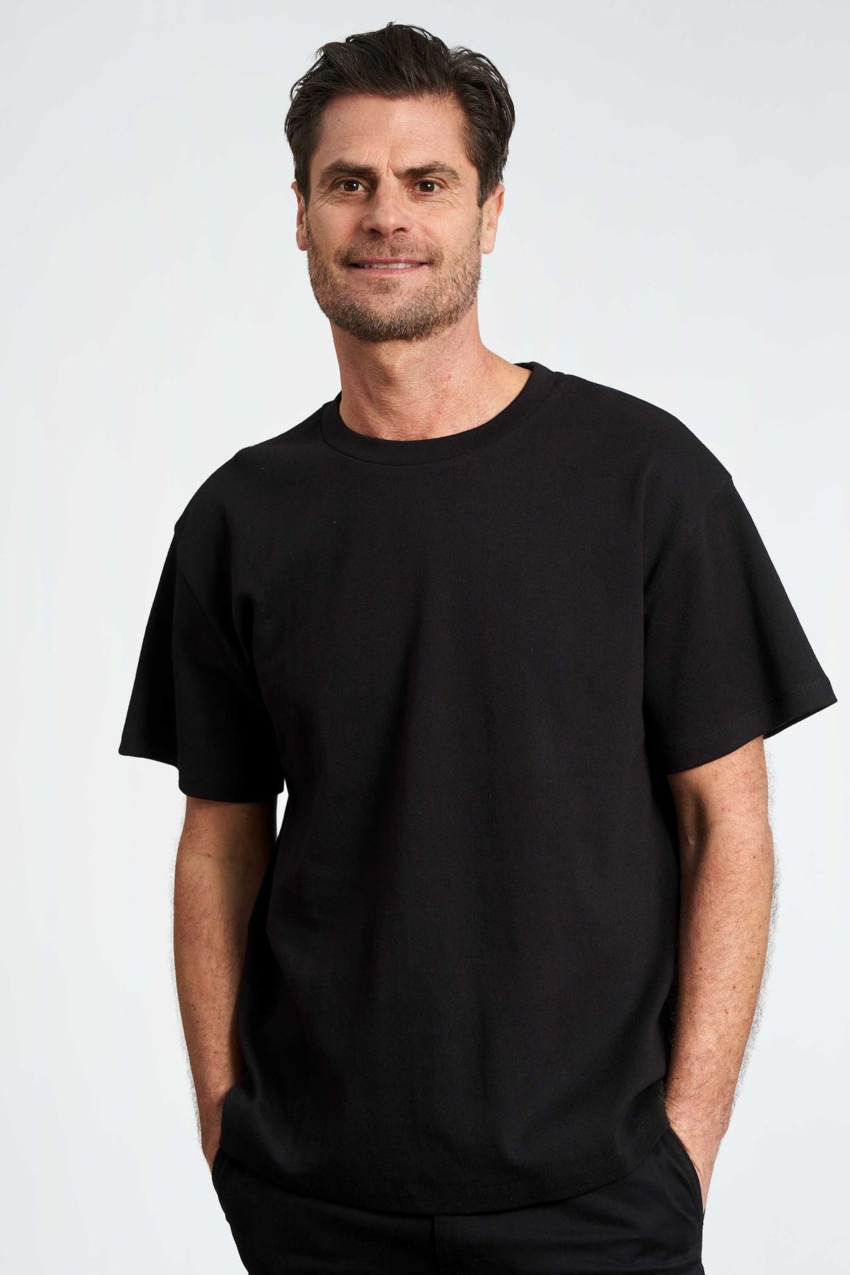 Box Fit T-Shirt 'Hvide Sande' - Black