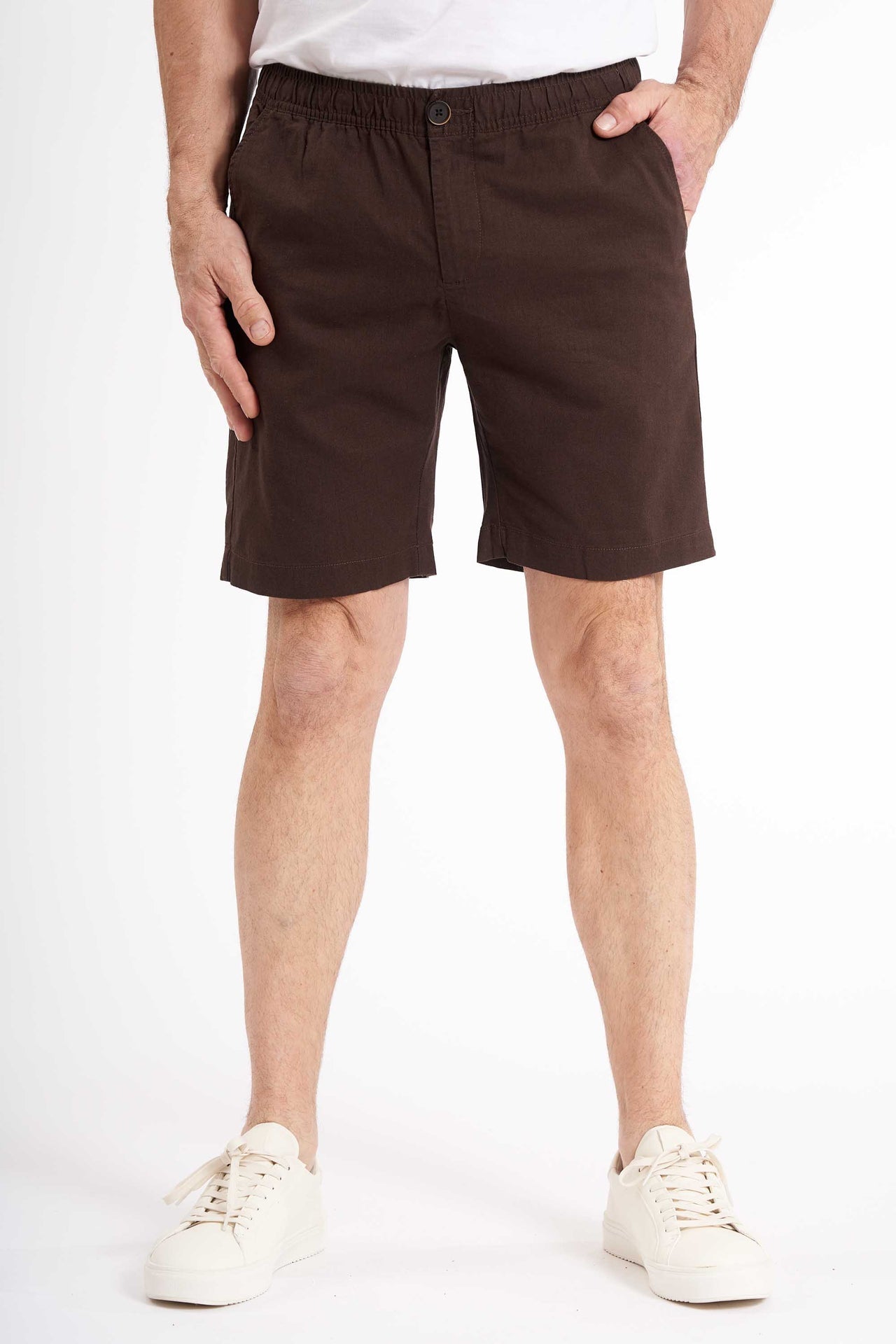 Shorts Hørmix 'Sigurd' - Brown