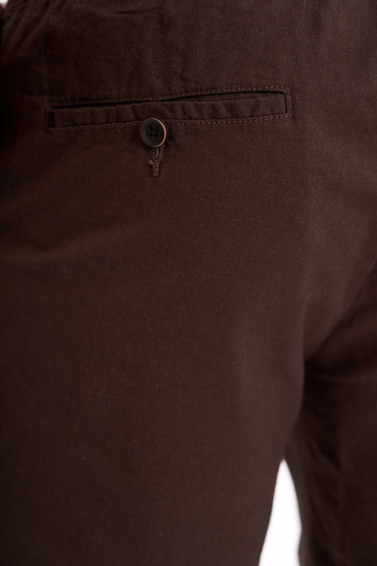 Shorts Hørmix 'Sigurd' - Brown