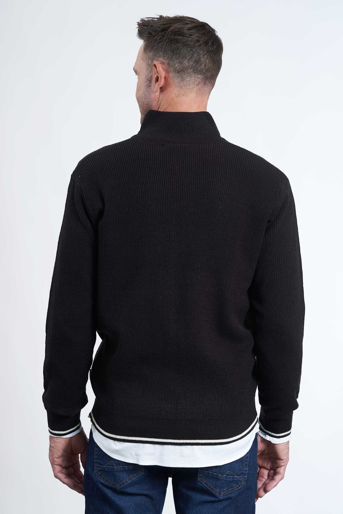 Strik Cardigan 'Hellum' - Black