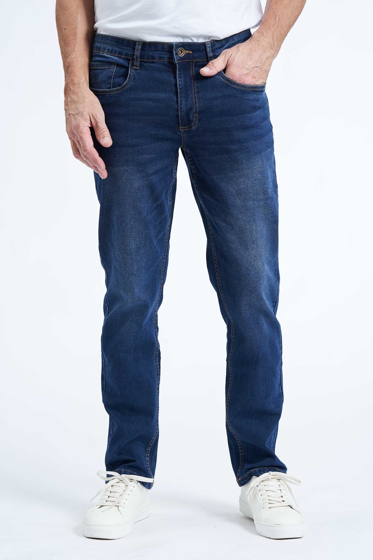 Stretch Jeans 'Hundested' - Used Dark Indigo