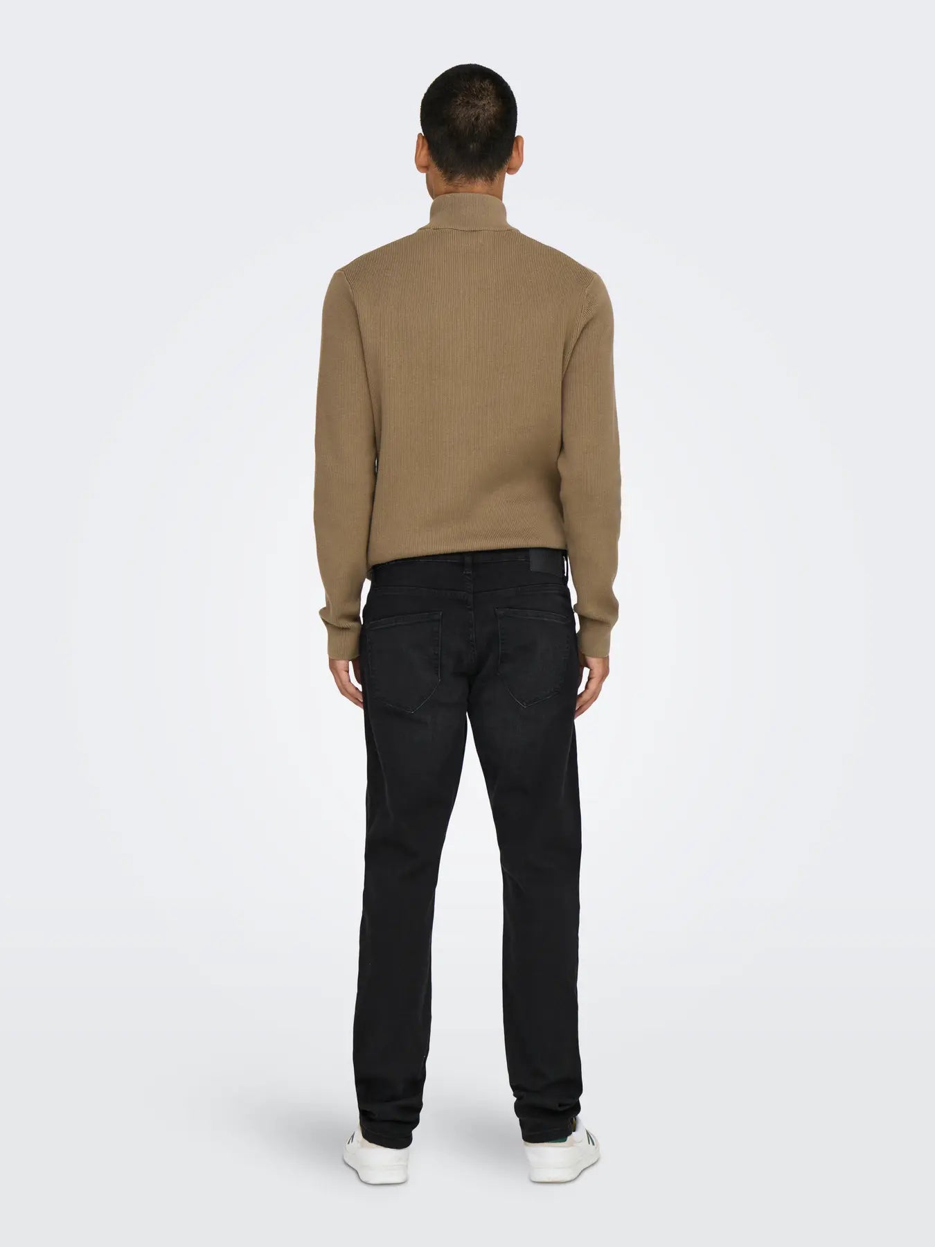 'Onsweft' Mellemhøj talje Slim fit Jeans - Black Denim
