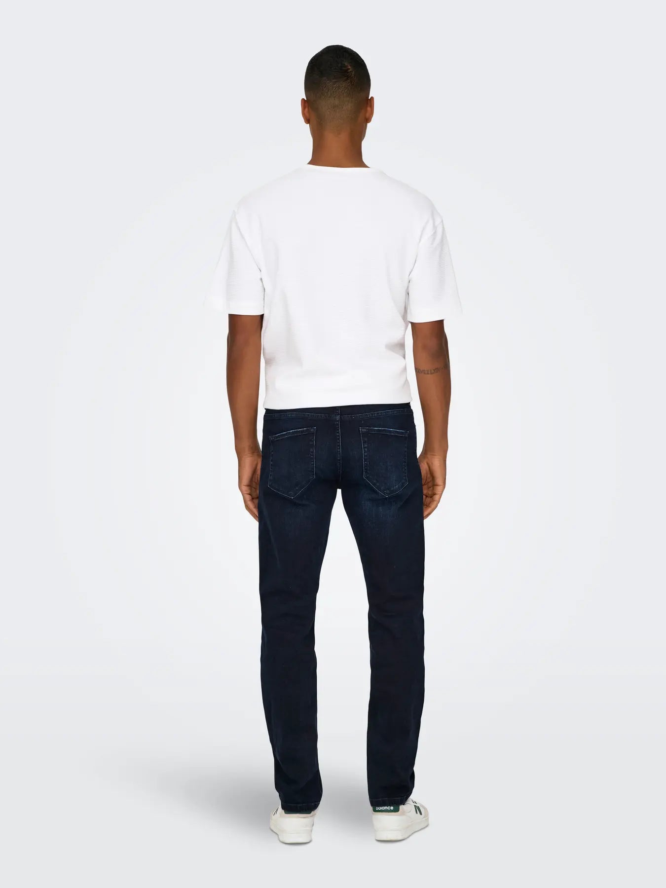 'Onsweft' Mellemhøj talje Regular fit Jeans - Blue Black Denim