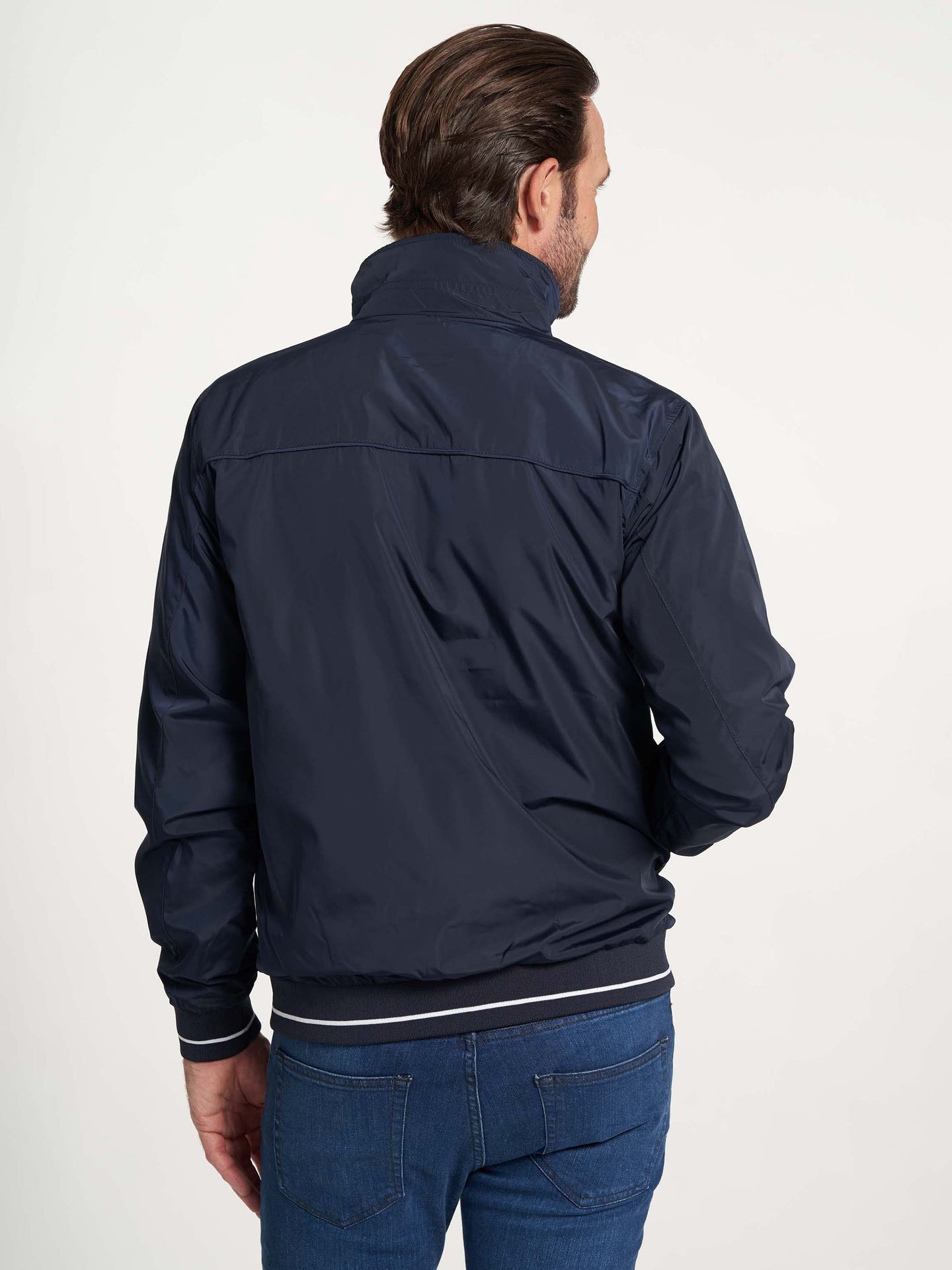 Cole jakke til mænd forår mørkeblå med logo