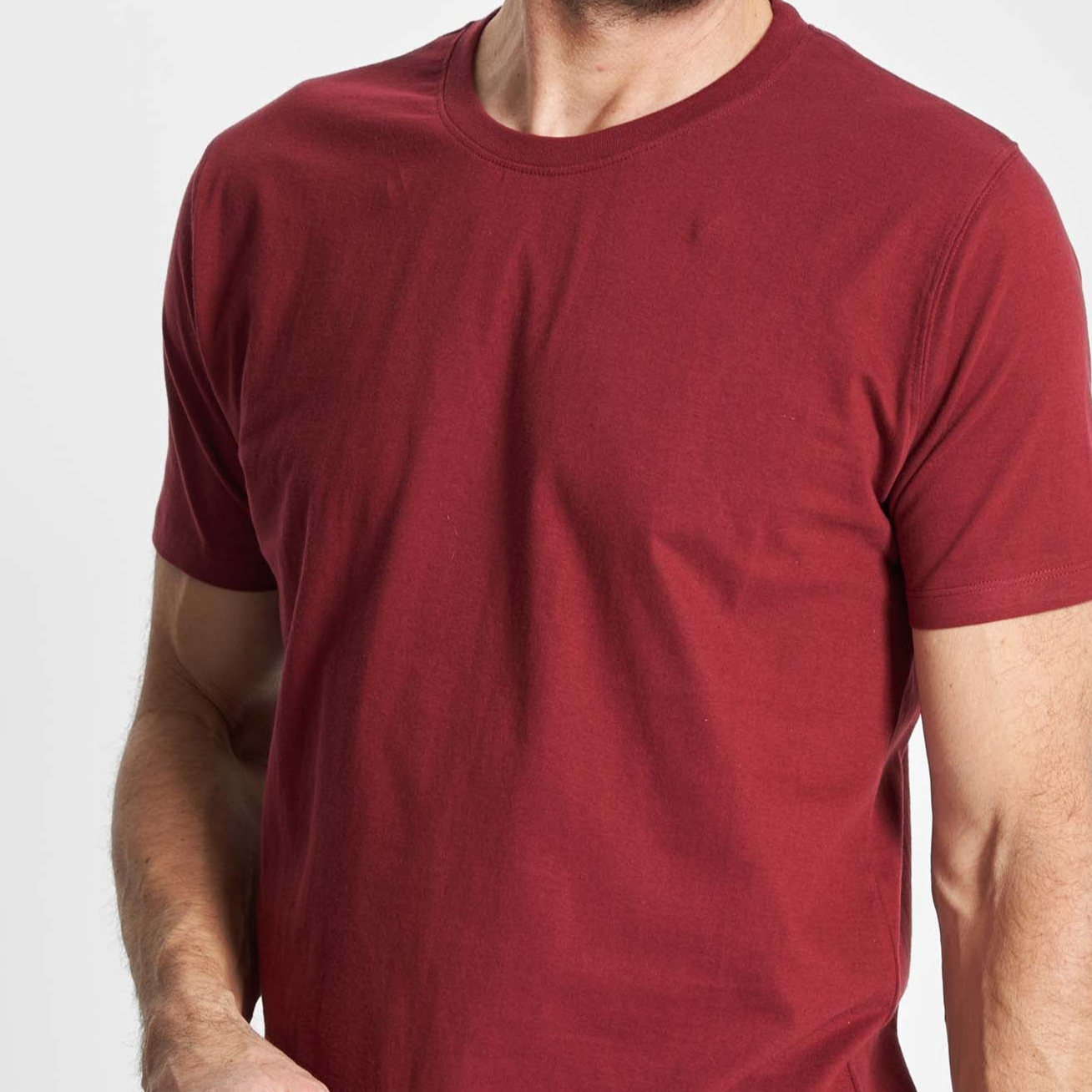 Basic T-shirt 'Fr. Havn' - Deep Wine