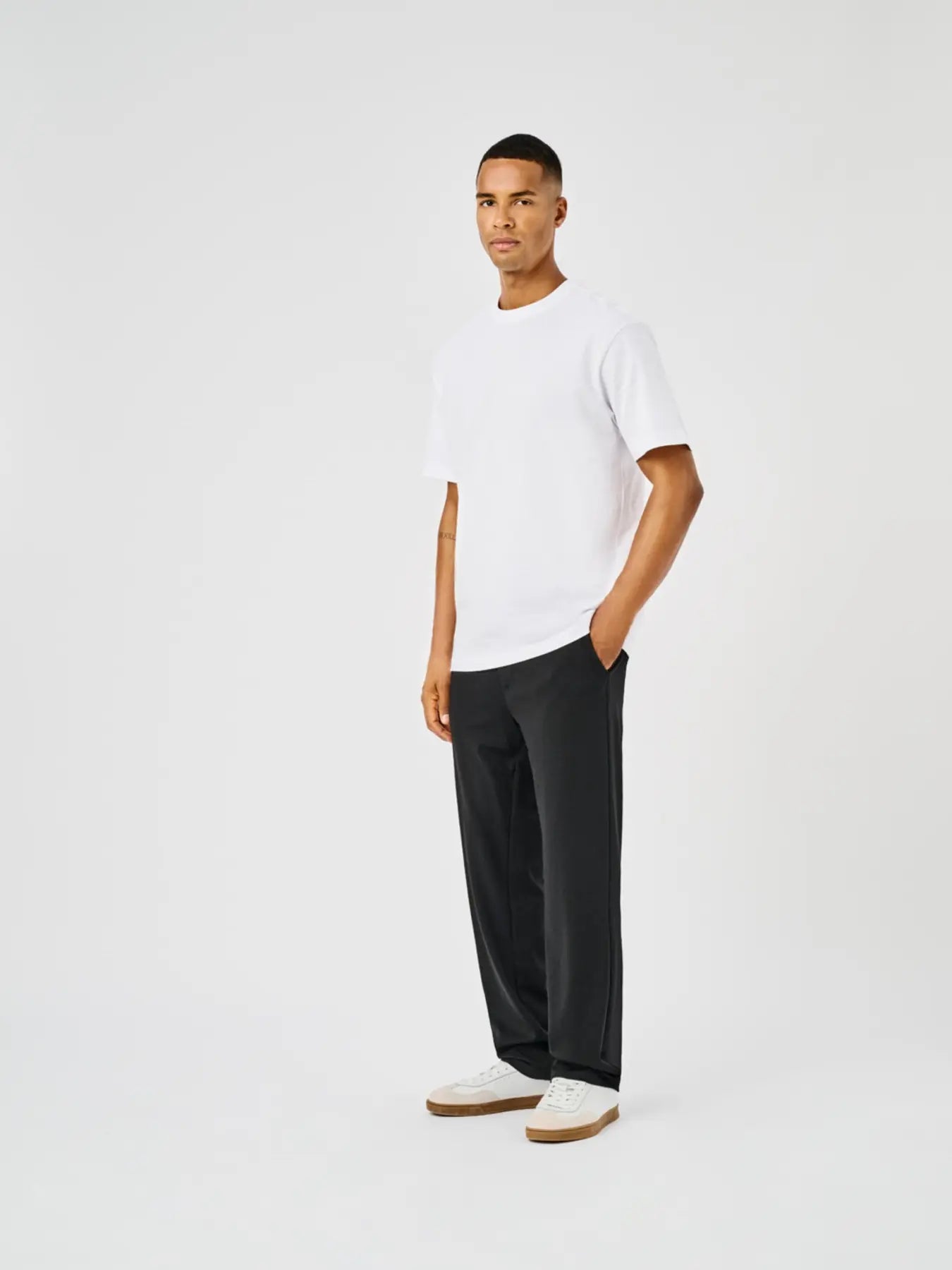 'Onsmark' Regular fit Chinobukser - Black