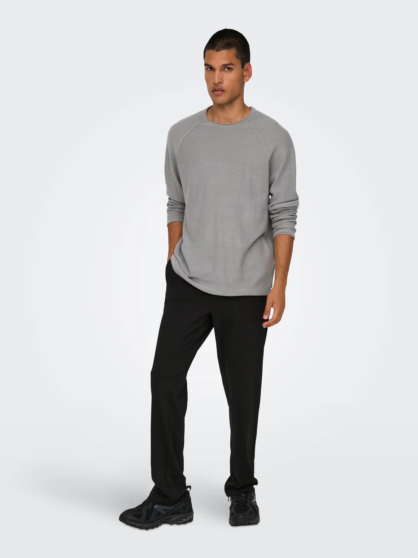 'Onsmark' Regular fit Chinobukser - Black