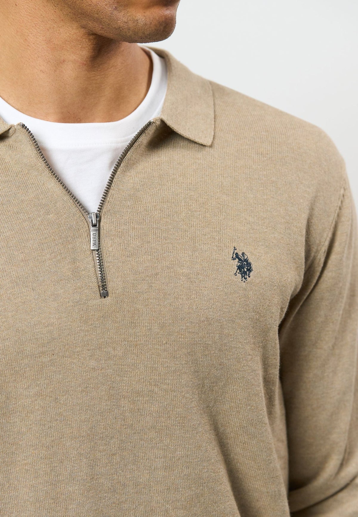 Polo Knit 'Sanka' - Crockery Melange