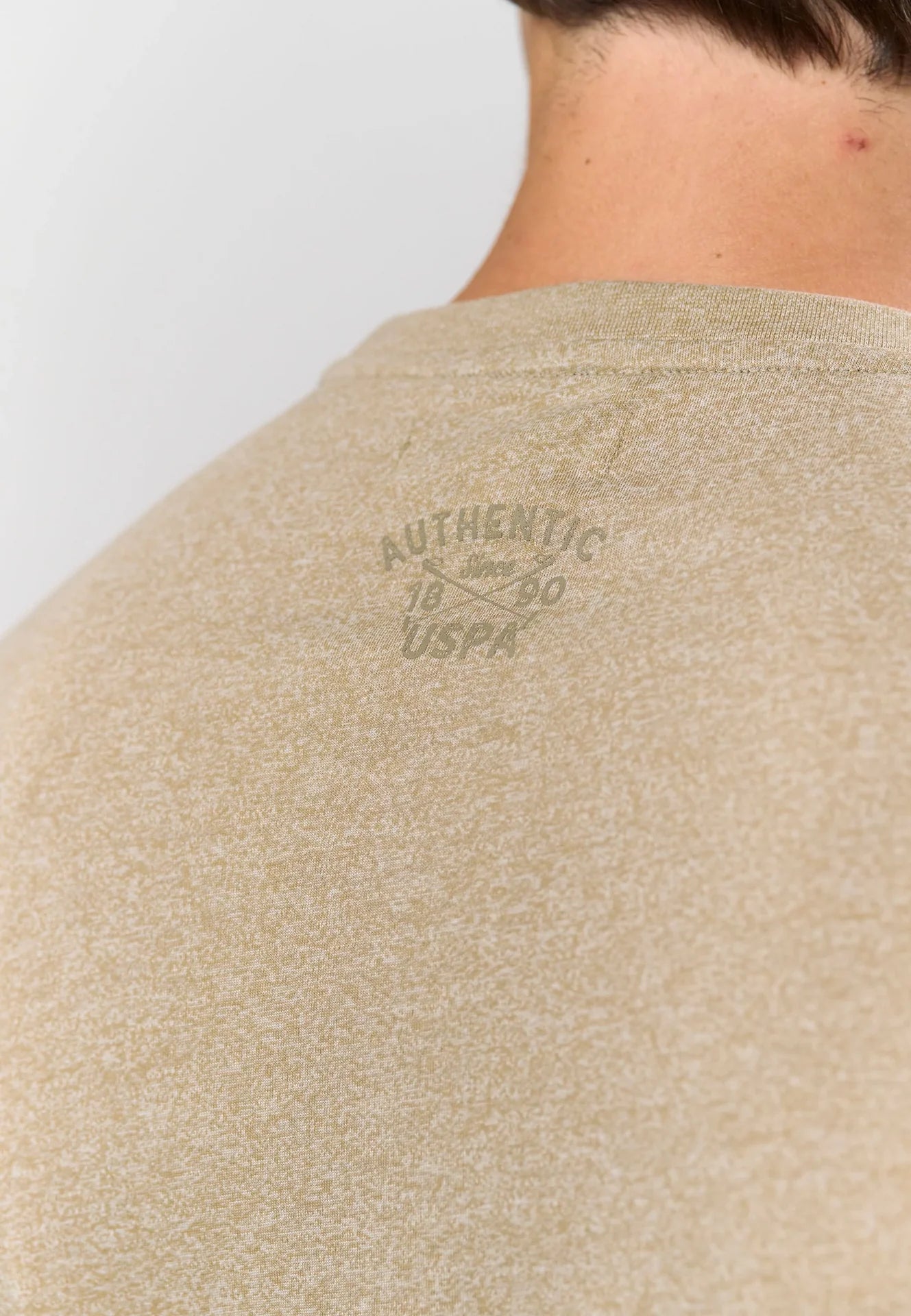 Logo T-Shirt 'Archibald' - Crockery Melange