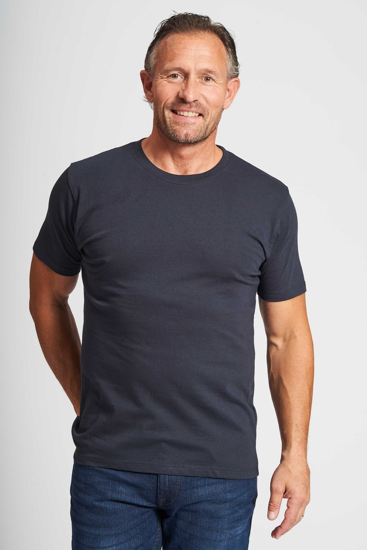 Basic T-shirt 'Fr. Havn' - Dark Navy