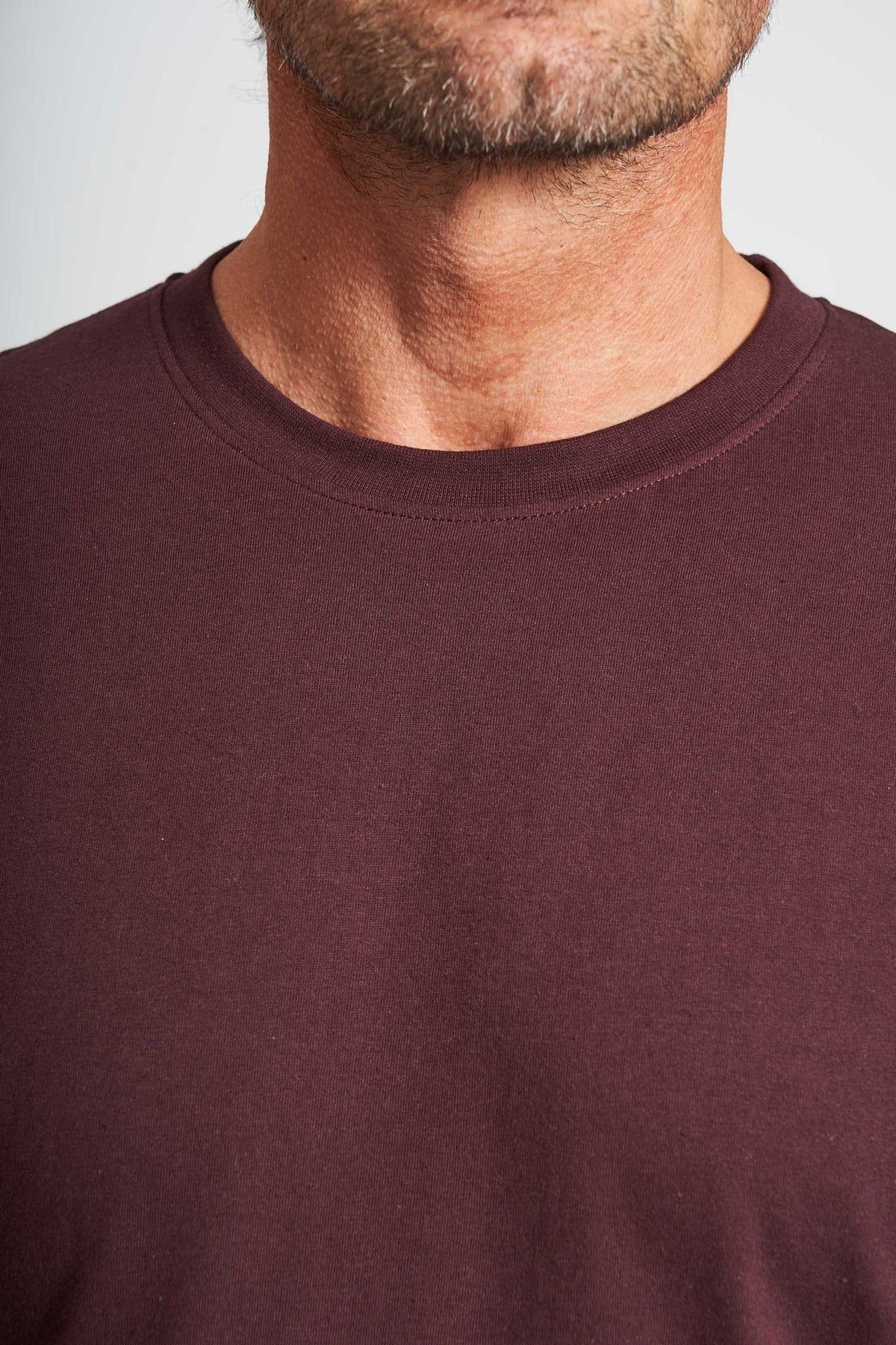 Basic T-shirt 'Fr. Havn' - Dark Plum