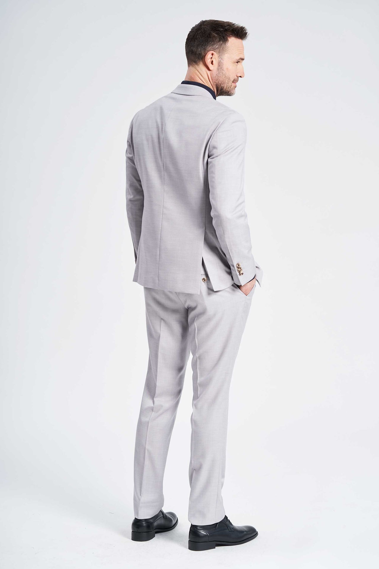 Falbe Jakkesæt 'Slim-Fit' - Light Gray