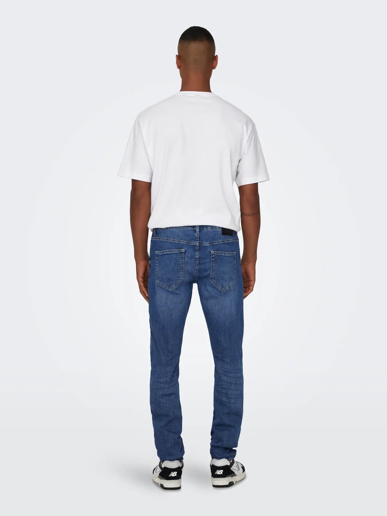 'Onsweft' Mellemhøj talje Regular fit Jeans - Medium Blue Denim