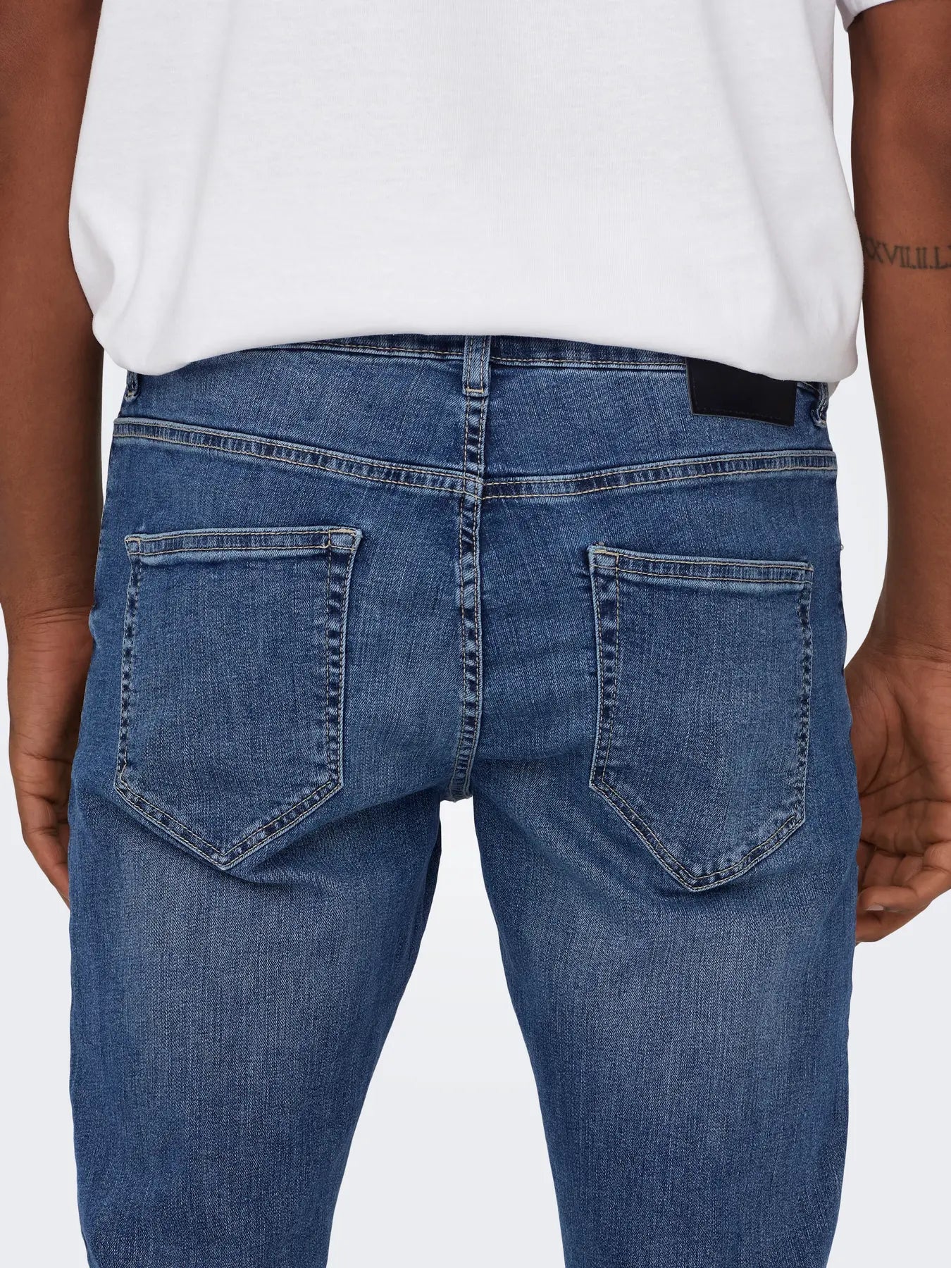 'Onsweft' Mellemhøj talje Regular fit Jeans - Medium Blue Denim