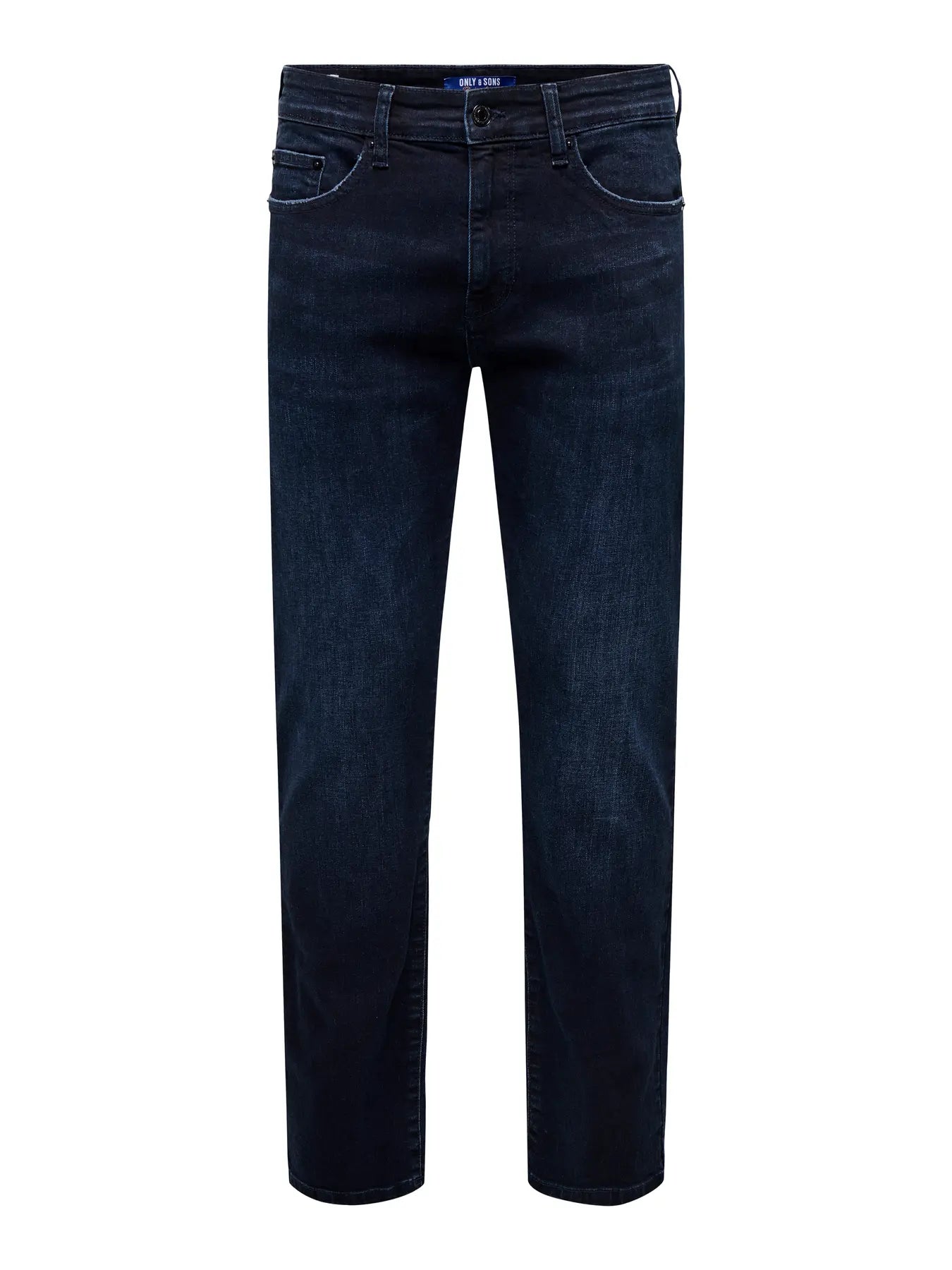 'Onsweft' Mellemhøj talje Regular fit Jeans - Blue Black Denim