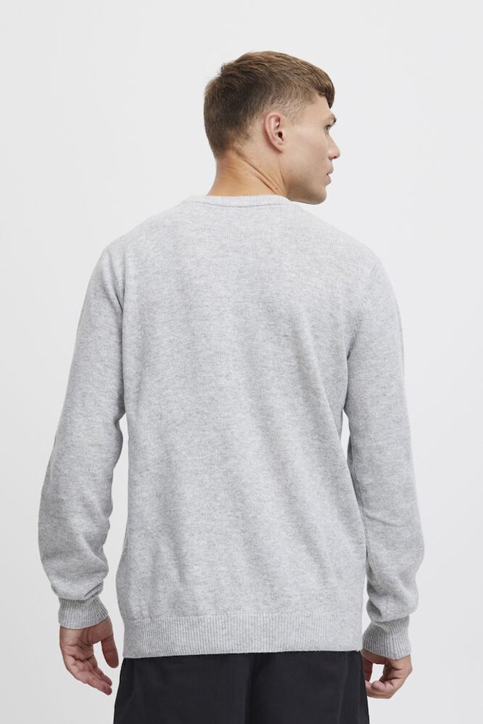 'SDDYLLON' Strik Pullover - Light Grey Melange