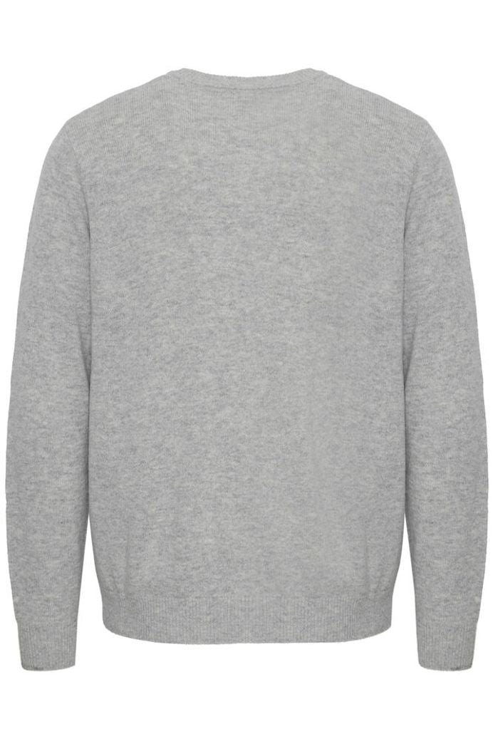 'SDDYLLON' Strik Pullover - Light Grey Melange