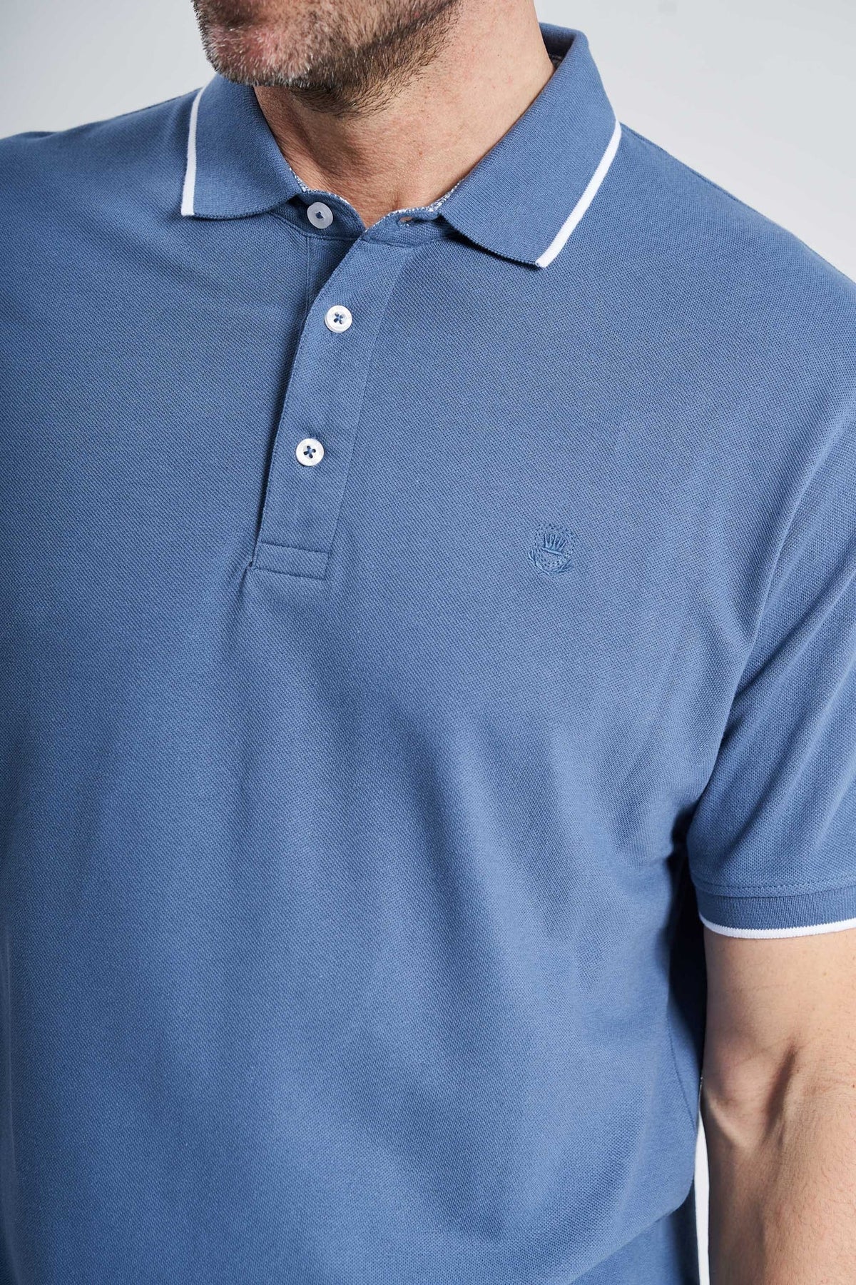Polo T-Shirt 'Grenaa' - Coronet Blue One