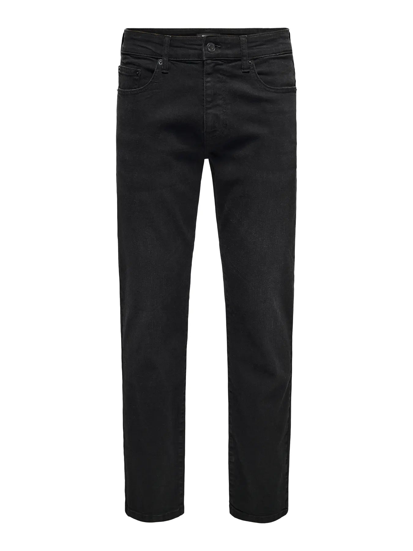 'Onsweft' Mellemhøj talje Slim fit Jeans - Black Denim